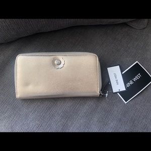 NWT Nine West Gold Wallet